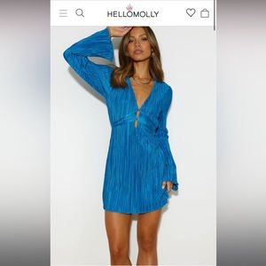 NWT Hello Molly Horizons Meet Plisse Dress